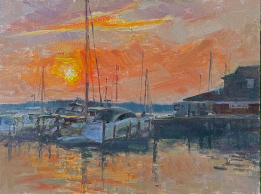 Serene Sunrise at the Marina