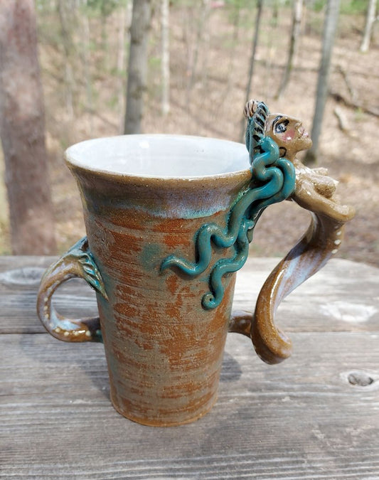 Rustic Mermaid Siren Mug