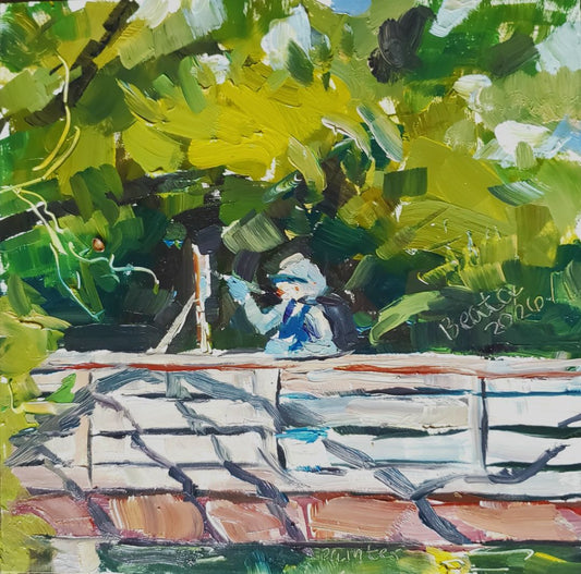 Painter on the Canal