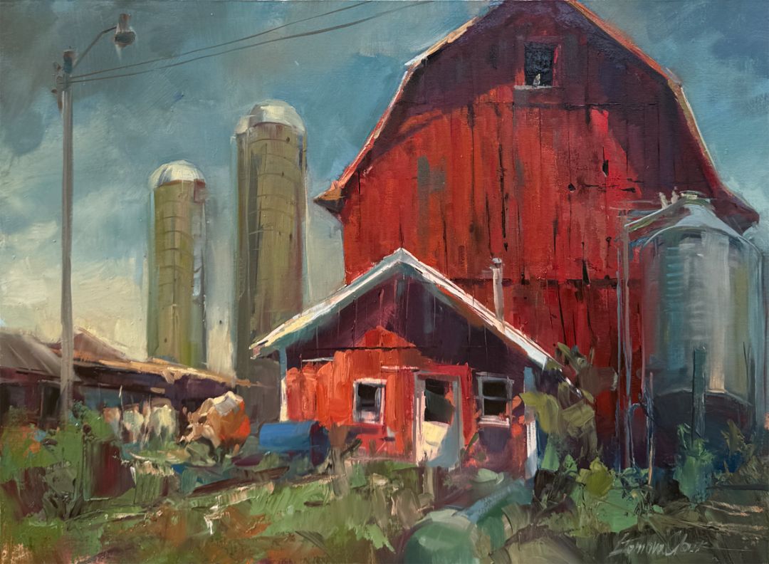 Red Barn Morning